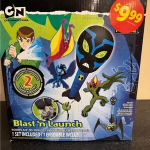 Blast 'n Launch Toy Set - Blue and Black